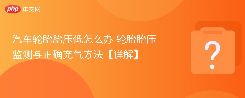 汽车轮胎胎压低怎么办 轮胎胎压监测与正确充气方法【详解】