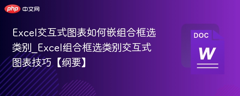 Excel交互式图表如何嵌组合框选类别_Excel组合框选类别交互式图表技巧【纲要】