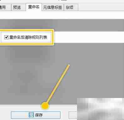 ReNamer重命名后清空规则