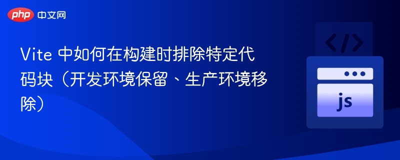 Vite构建排除代码块技巧分享