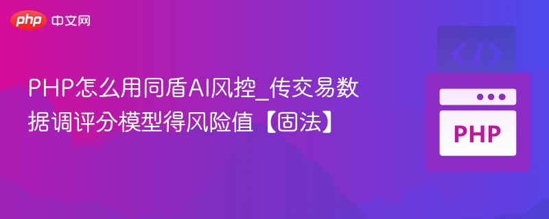 PHP怎么用同盾AI风控_传交易数据调评分模型得风险值【固法】