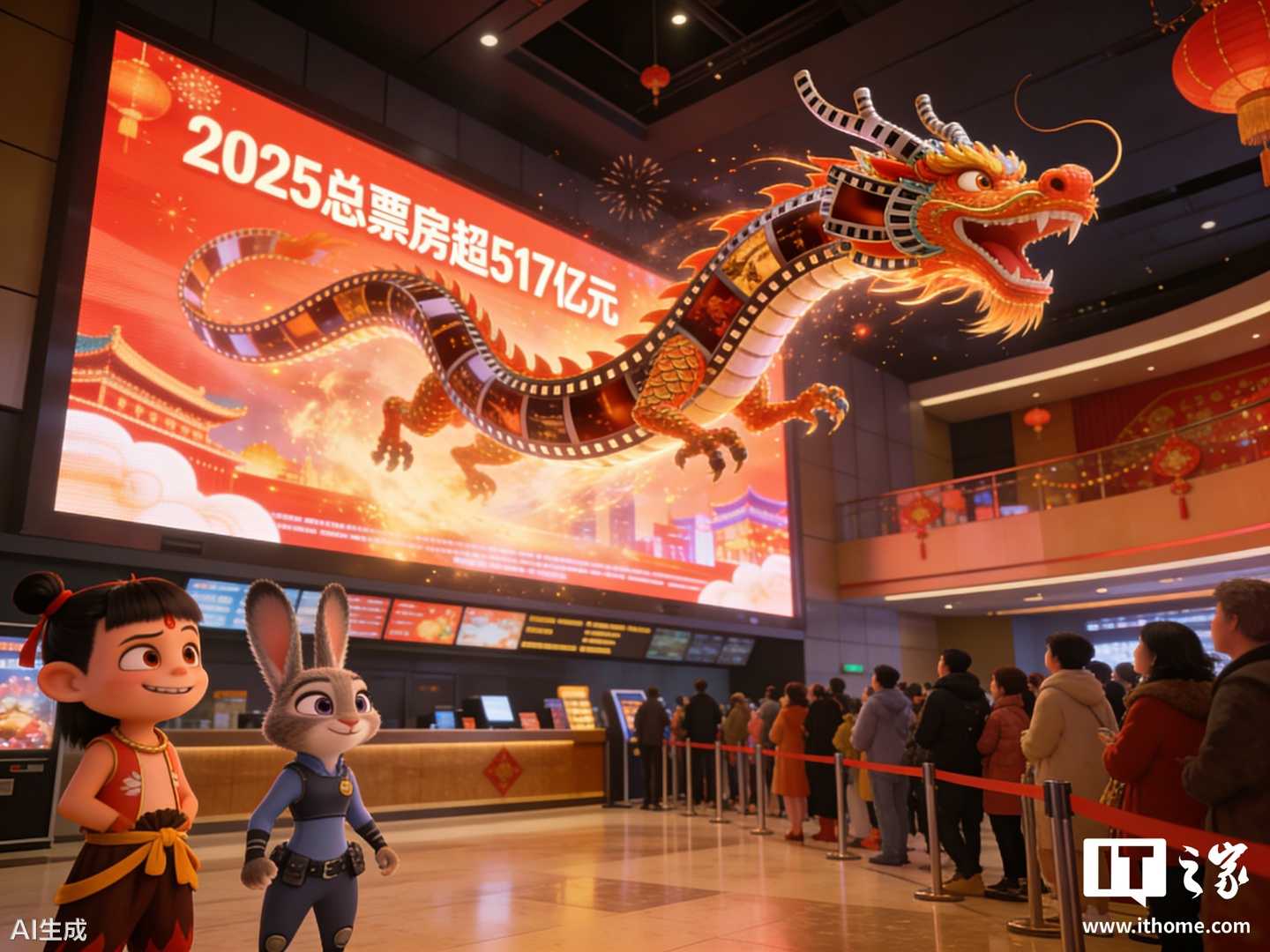 2025年中国电影产值超8100亿居全球前列