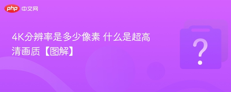 4K分辨率是多少像素 什么是超高清画质【图解】