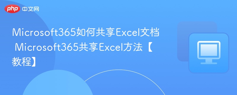 Microsoft365共享Excel教程详解