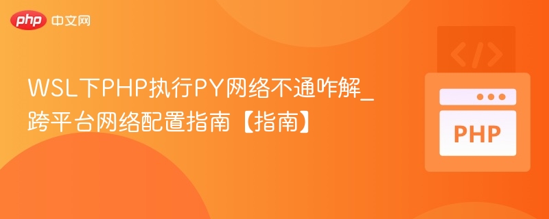 WSL运行PHP执行PY网络异常解决办法