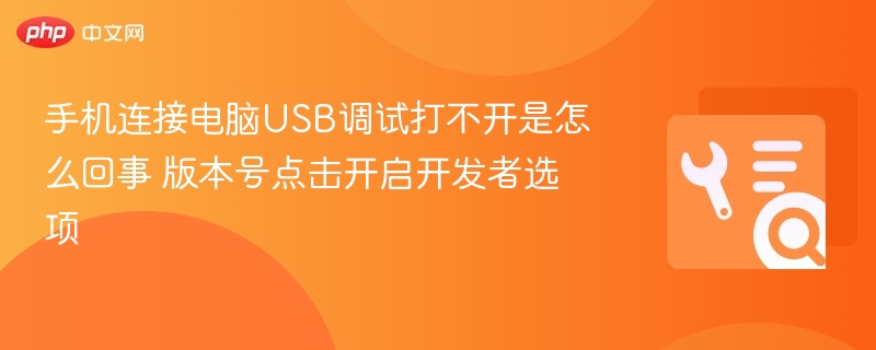 手机连接电脑USB调试打不开是怎么回事 版本号点击开启开发者选项