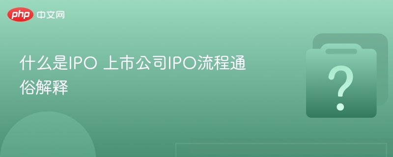 IPO是什么？IPO流程全解析