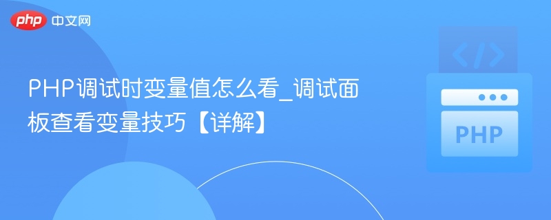 PHP调试变量技巧，面板使用全攻略