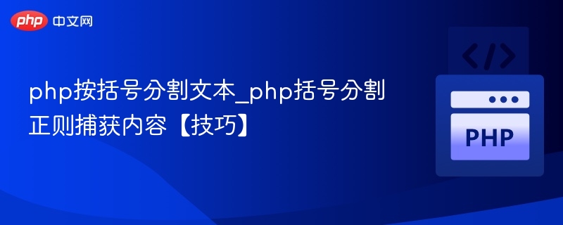 PHP文本括号分割方法详解