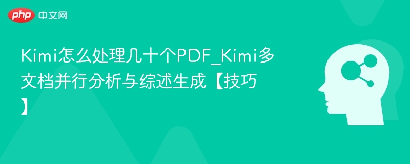 Kimi多文档分析：快速处理多个PDF技巧