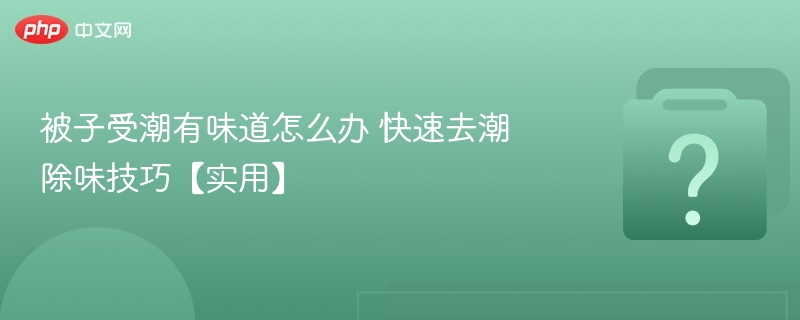 被子受潮有异味怎么处理？快速除湿去味方法