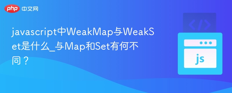 WeakMap与WeakSet：JavaScript内存优化技巧