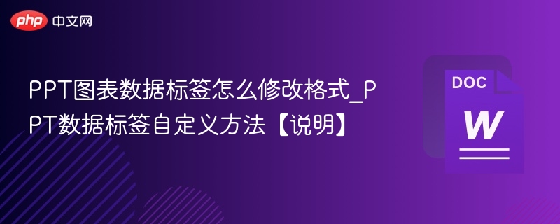 PPT图表数据标签怎么修改格式_PPT数据标签自定义方法【说明】
