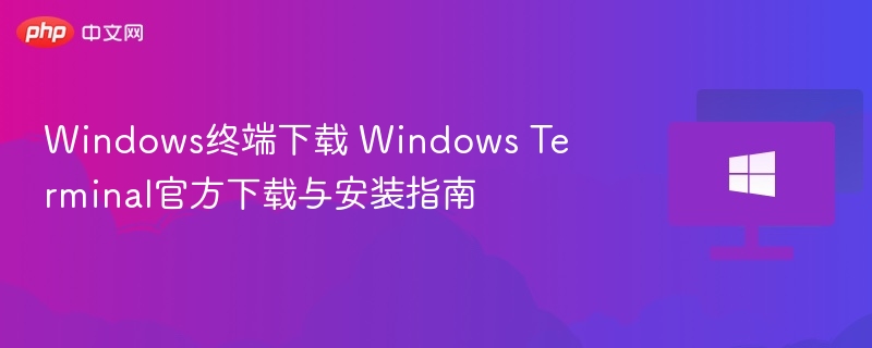Windows终端安装教程详解
