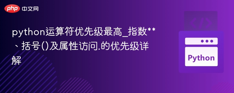 括号优先级最高，指数次之，属性访问最低详解