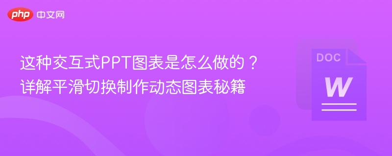 这种交互式PPT图表是怎么做的？详解平滑切换制作动态图表秘籍