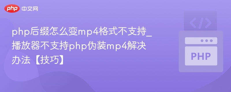 php后缀怎么变mp4格式不支持_播放器不支持php伪装mp4解决办法【技巧】