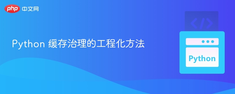 Python 缓存治理的工程化方法
