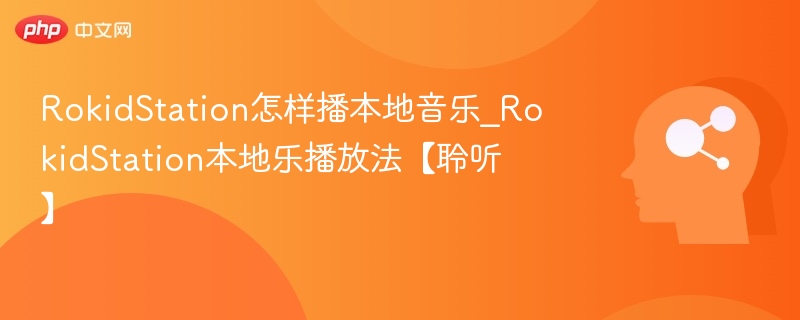 RokidStation如何播放本地音乐