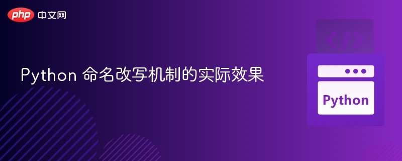 Python 命名改写机制的实际效果