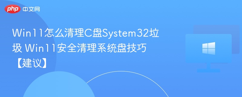 Win11清理C盘System32技巧