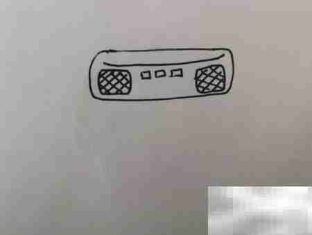 简笔画录音机卡带