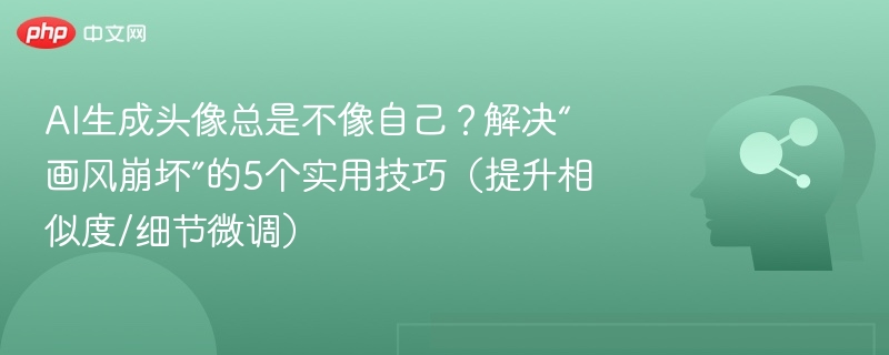 AI生成头像总是不像自己？解决“画风崩坏”的5个实用技巧（提升相似度/细节微调）