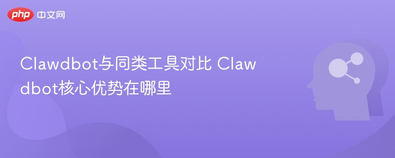 Clawdbot与同类工具对比 Clawdbot核心优势在哪里
