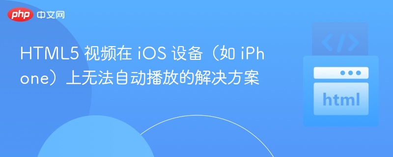 iOS视频无法自动播放解决方法