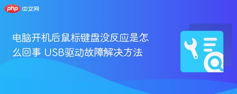 电脑开机鼠标键盘无反应怎么处理