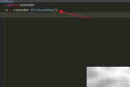 Python中calendar首日设置