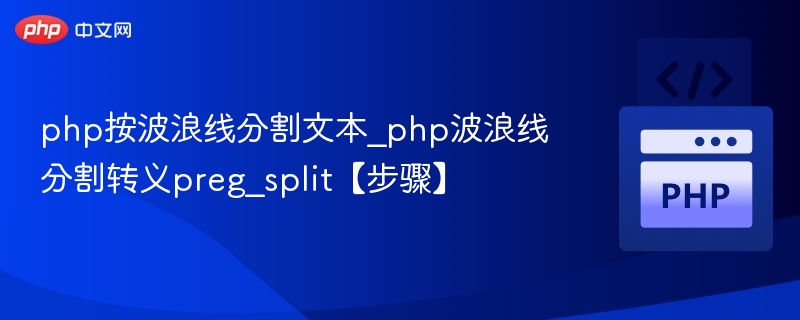 php按波浪线分割文本_php波浪线分割转义preg_split【步骤】