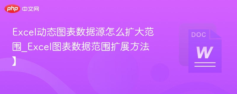 Excel动态图表数据源怎么扩大范围_Excel图表数据范围扩展方法】
