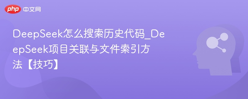 DeepSeek代码搜索与项目索引技巧解析