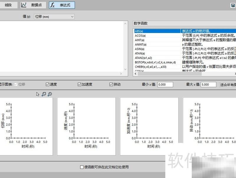 SolidWorks马达表达式类型全解析