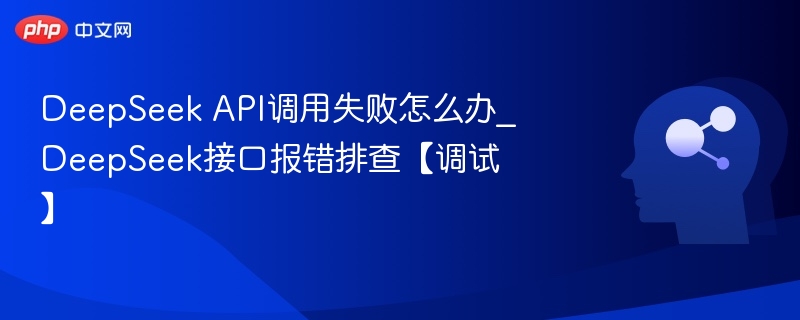 DeepSeek API调用失败怎么办_DeepSeek接口报错排查【调试】
