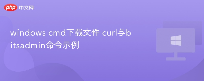 curl与bitsadmin文件下载命令详解