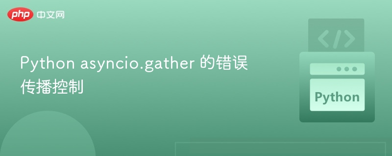 asyncio.gather异常处理方法