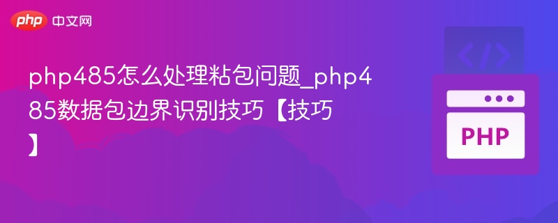 PHP485粘包处理与数据识别方法
