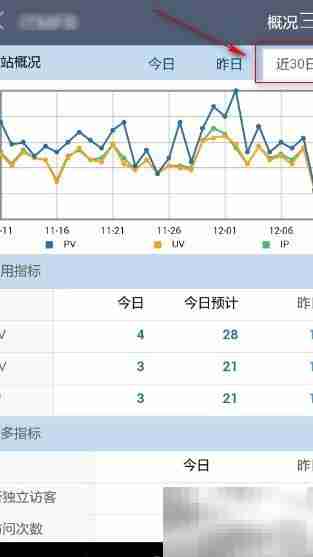 手机端统计网站数据