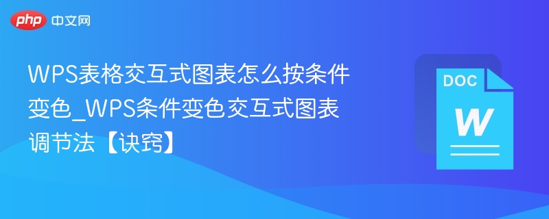 WPS表格条件变色设置技巧