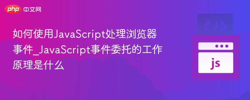 JavaScript事件委托原理与应用解析