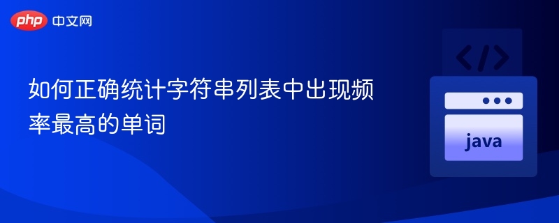 高频单词统计技巧与方法解析