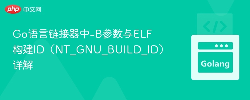 Go语言链接器中-B参数与ELF构建ID（NT_GNU_BUILD_ID）详解
