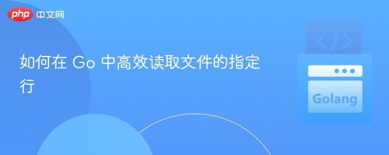 Go高效读取文件指定行方法