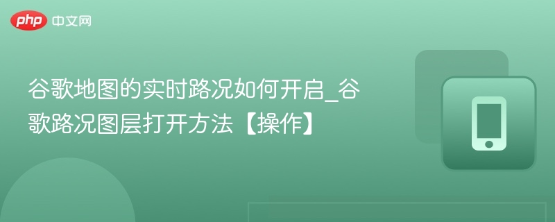 谷歌地图实时路况开启教程