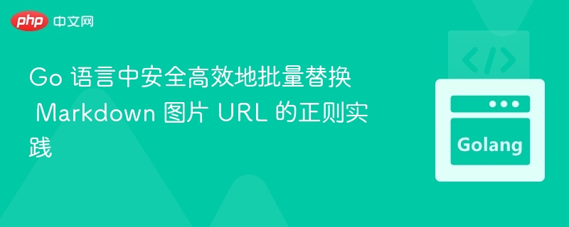 Go语言替换Markdown图片URL正则方法