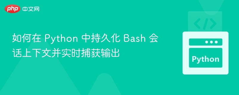Python持久化Bash会话与实时输出捕获技巧