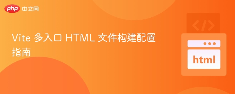 Vite 多入口 HTML 文件构建配置指南
