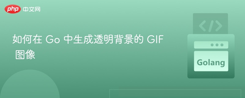 Go 生成透明 GIF 图像教程